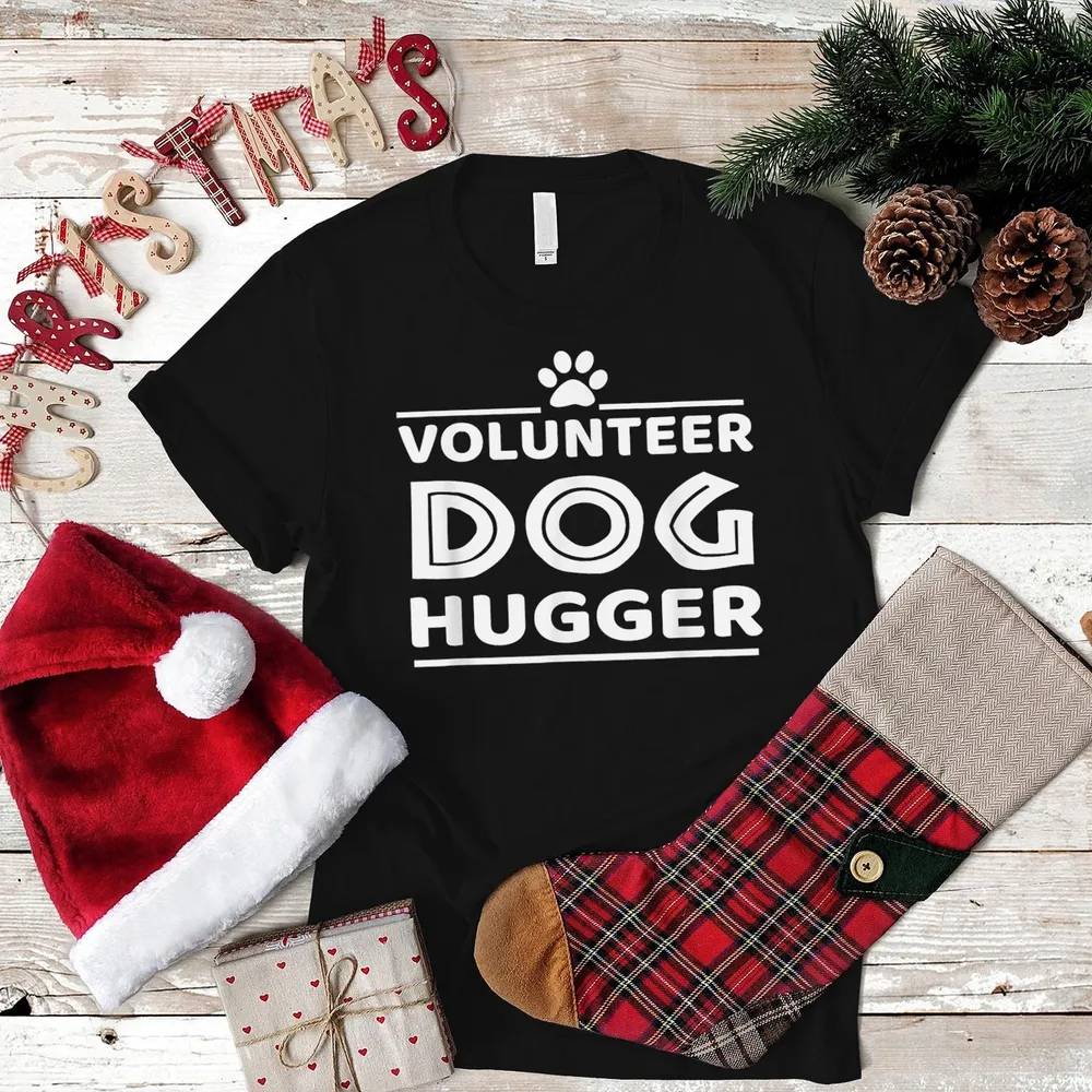 Animal Shelter Volunteer Shirt Dog Rescue T-shirt Unisex Standard T-Shirt black s