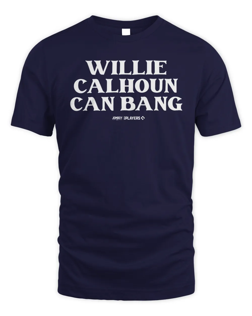 New York Yankees #24 Willie Calhoun Can Bang Tee Navy Unisex Standard T-Shirt navy s