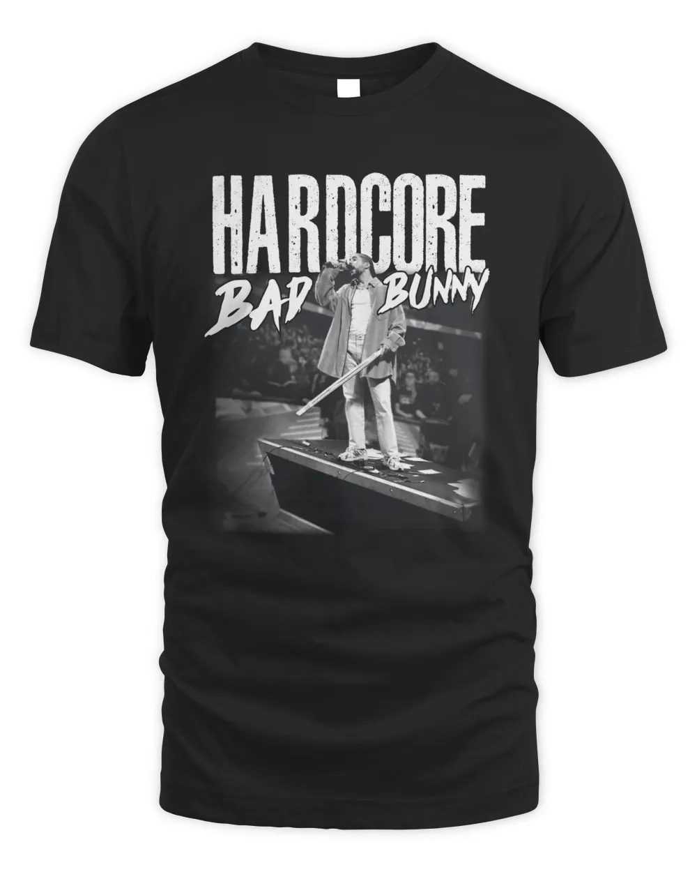 Wwe Shop Bad Bunny Announcer's Table T-Shirt Black Unisex Standard T-Shirt black s