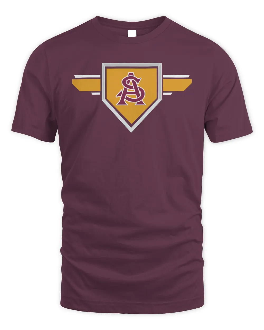 Arizona State Sun Devils 2023-24 AEROREADY Homeland Plate Pregame Shirt Unisex Standard T-Shirt maroon s