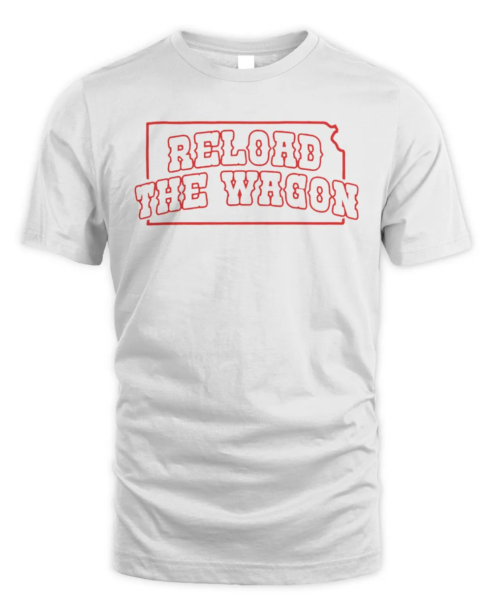Kansas Jayhawks Reload The Wagon Hoodie  Barstool Sports Unisex Standard T-Shirt white s