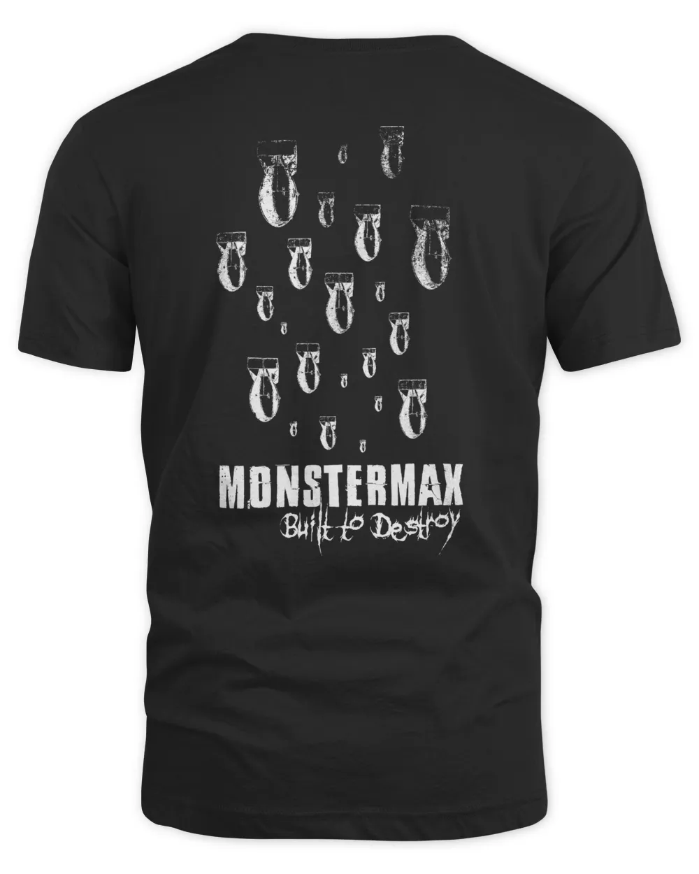 Monstermax Merch Monstermax Built To Destroy Tee Unisex Standard T-Shirt black s