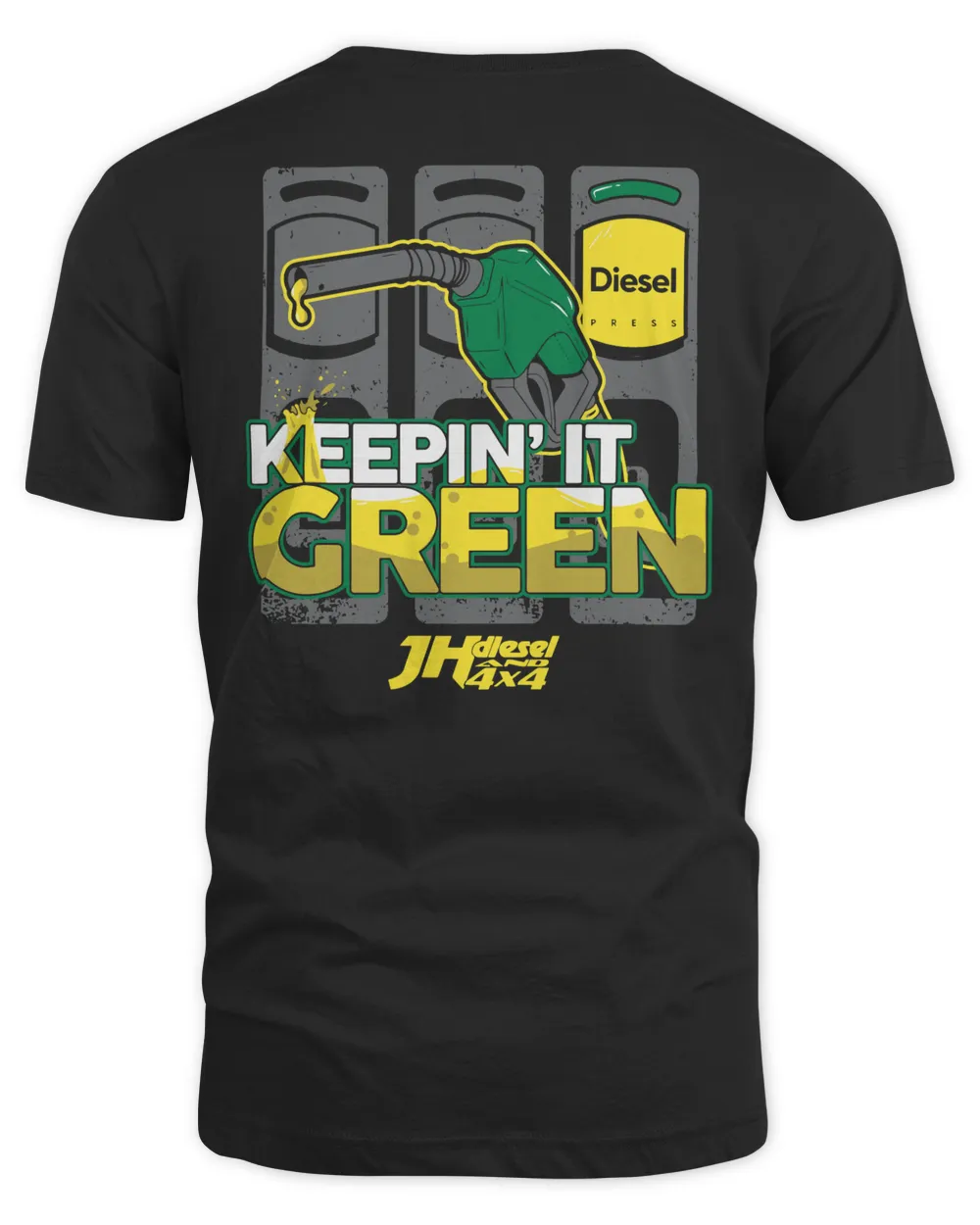 Cleetus Mcfarland Merch Store Jh'S Diesel'S Keepin It Green Shirt Unisex Standard T-Shirt black s