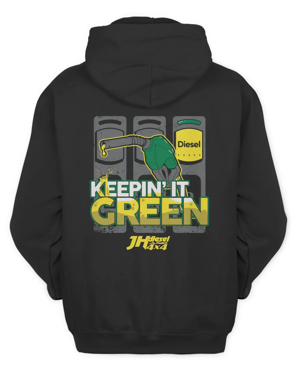 Cleetus Mcfarland Merch Store Jh'S Diesel'S Keepin It Green Shirt Unisex Hoodie black s