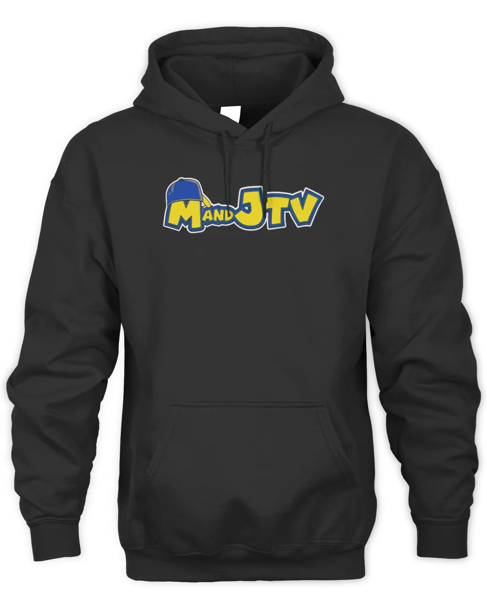 Mandjtv Merch Logo Hoodie Black Unisex Hoodie black s
