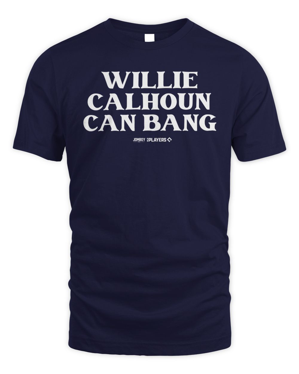 New York Yankees #24 Willie Calhoun Can Bang Tee Navy Unisex Standard T-Shirt navy s