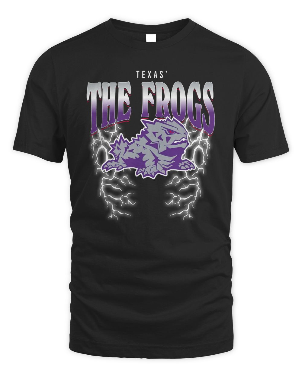 Barstool Sports Texas’ The Frogs Lightning Shirt Unisex Standard T-Shirt black s