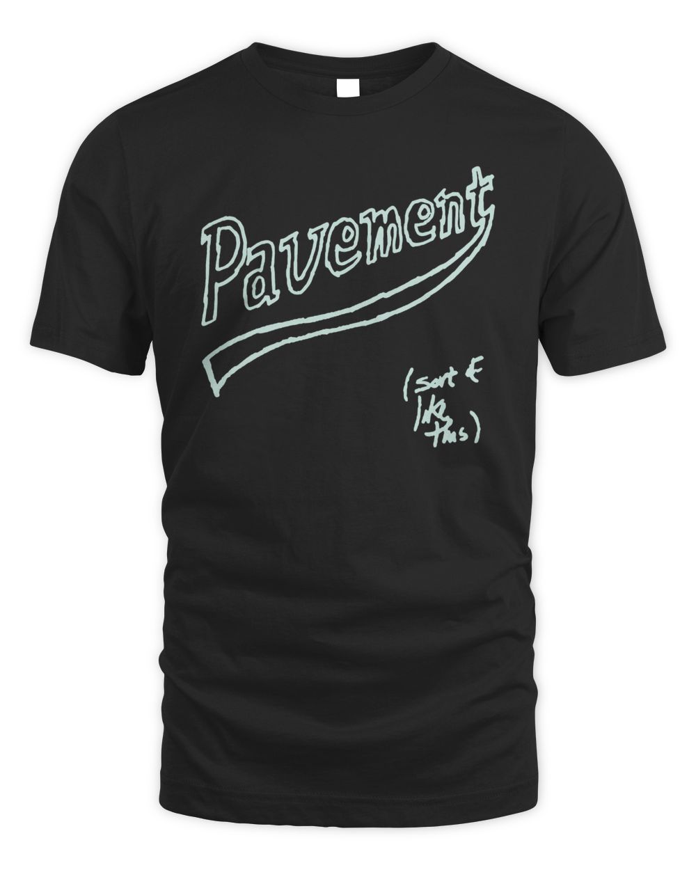 Pavement Merch Vintage Tour Dates Green T-Shirt Unisex Standard T-Shirt black s