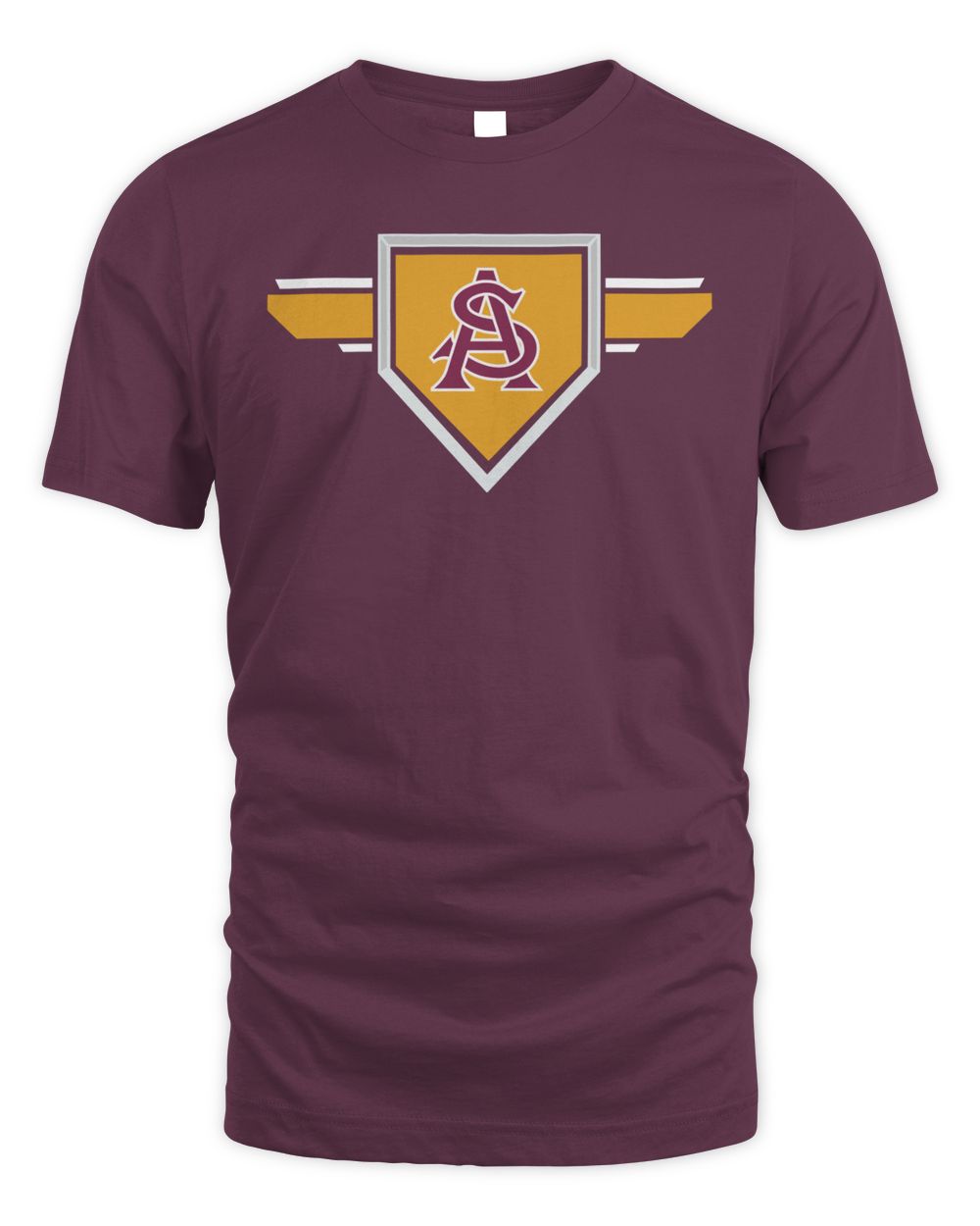Arizona State Sun Devils 2023-24 AEROREADY Homeland Plate Pregame Shirt Unisex Standard T-Shirt maroon s