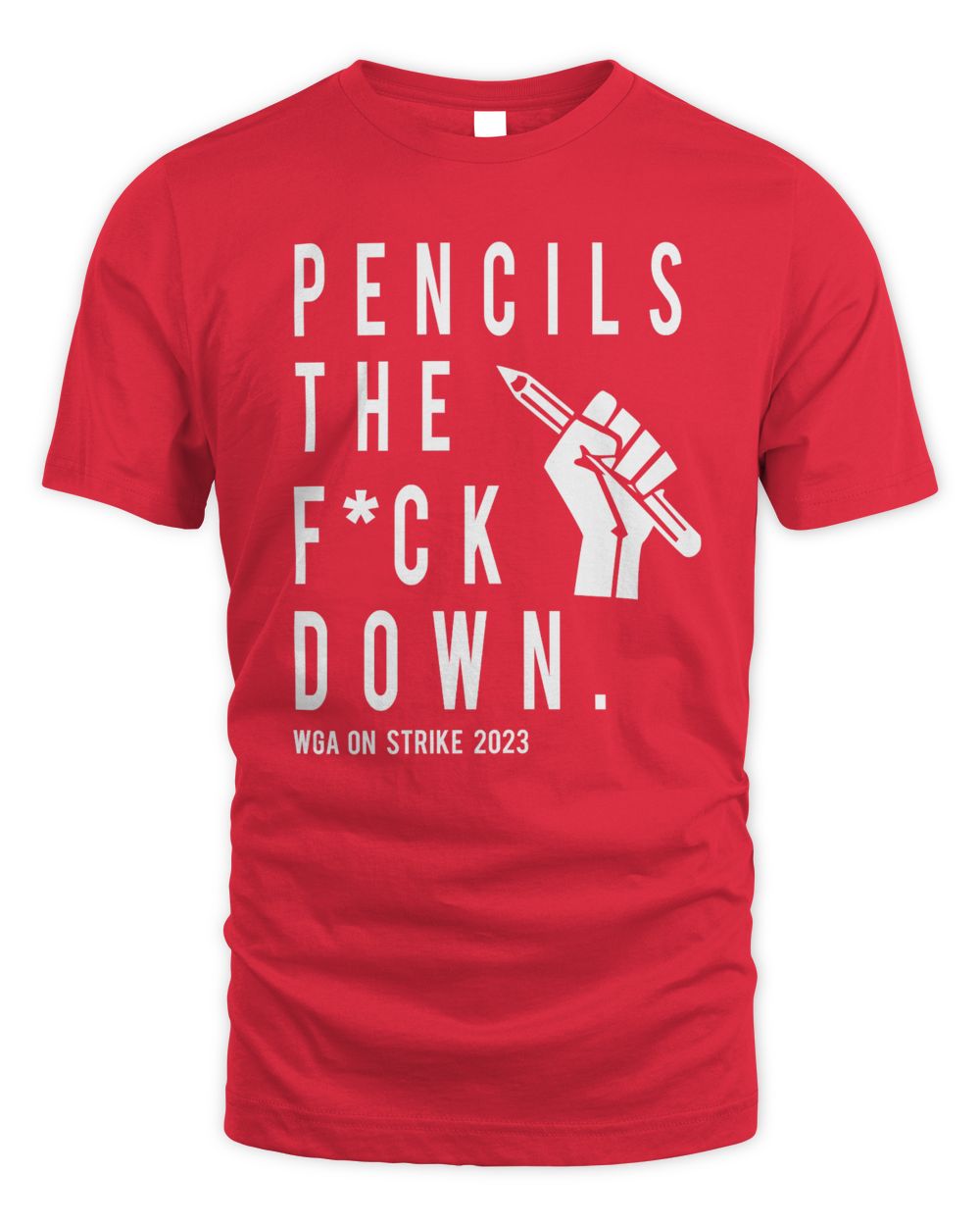 Wgastrikeshirts Merch Pencils Down T-Shirt Unisex Standard T-Shirt red s