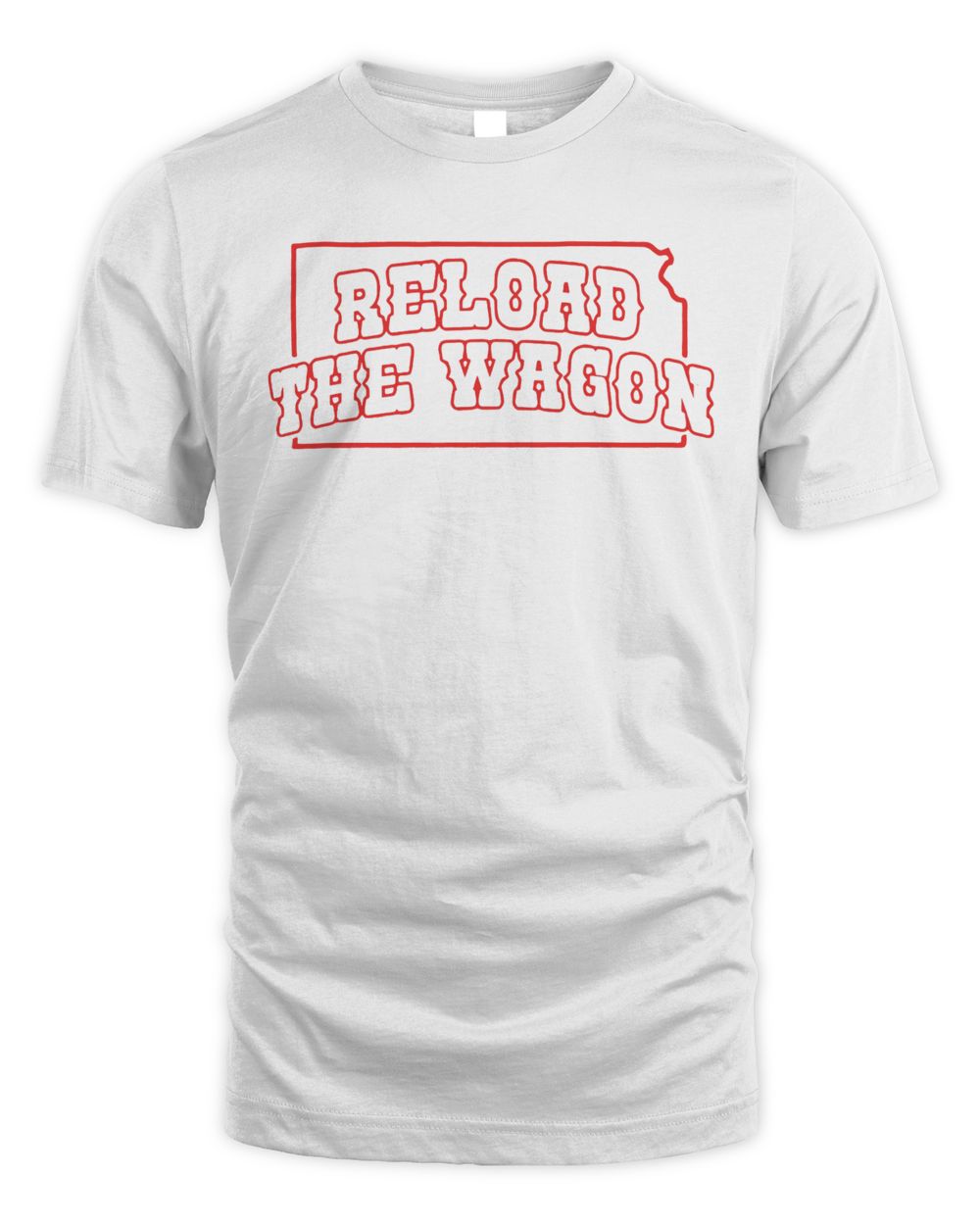 Kansas Jayhawks Reload The Wagon Hoodie  Barstool Sports Unisex Standard T-Shirt white s