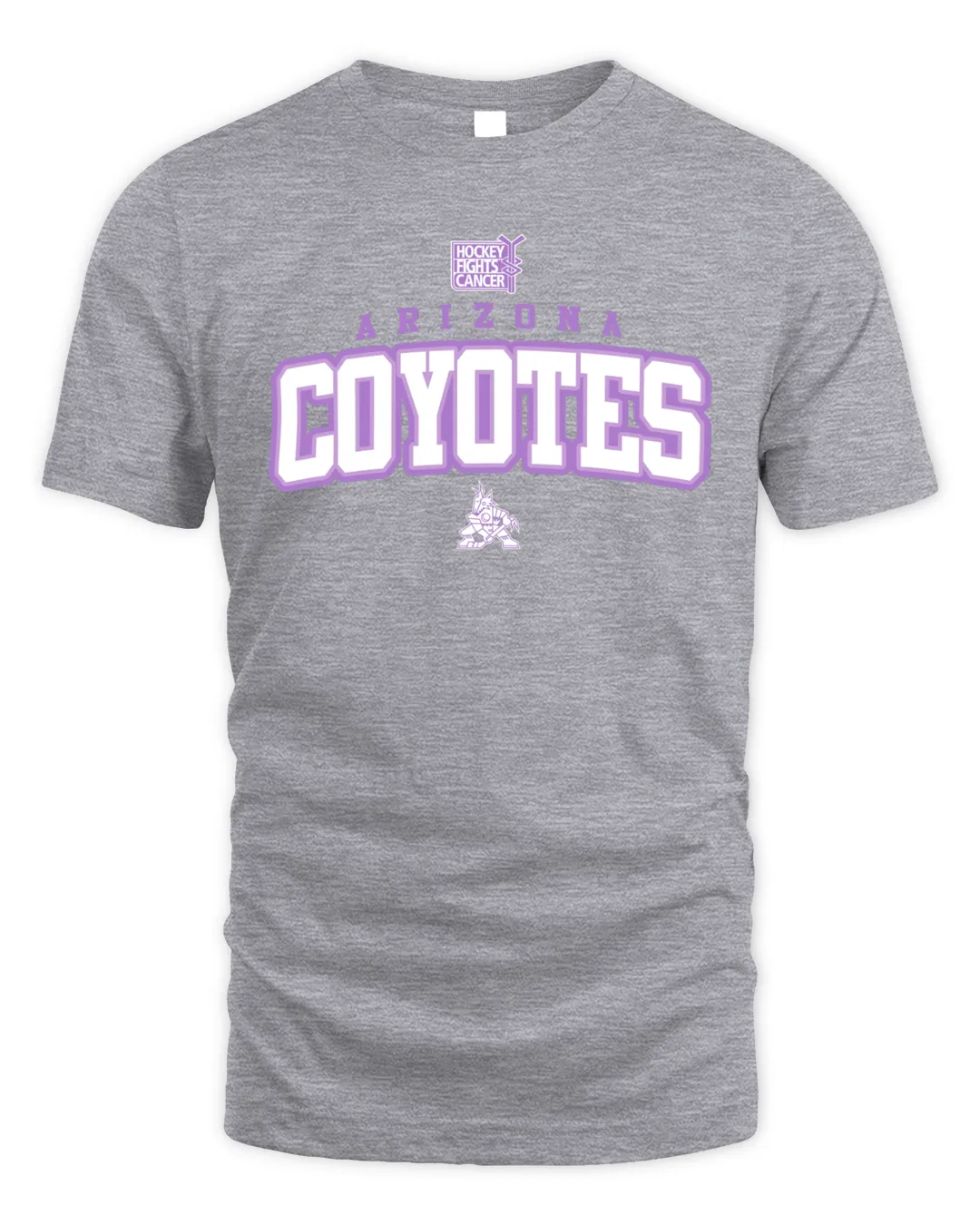 Arizona Coyotes Hockey Fights Cancer 2023 T Shirt - Nvamerch