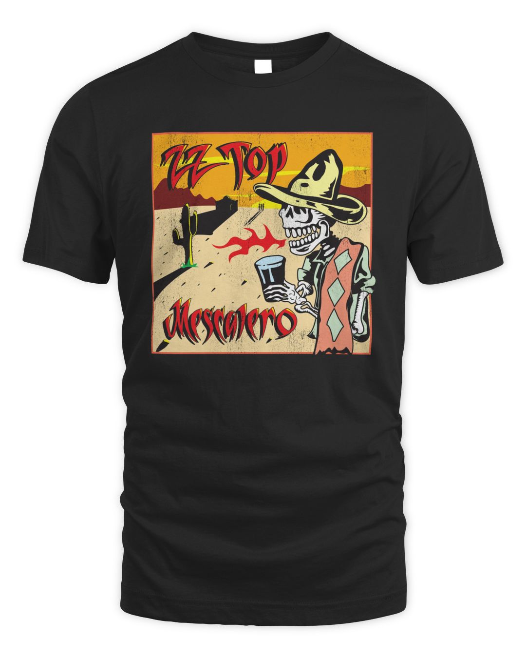 Official ZZ Top Mescalero Washed Black Shirt Lavengift