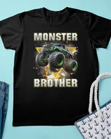 Monster Truck Brother Monster Truck Are My Jam Truck Lovers T-Shirt Unisex Standard T-Shirt black s