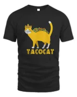 Graphic 365 Tacocat Taco Cat Tee Tacos Mexican Food Funny T-Shirt Unisex Standard T-Shirt black s