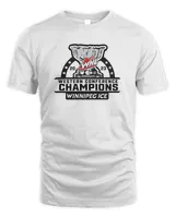 Cup 2023 Whl Western Conference Champions Winnipeg Ice Logo T-Shirt Unisex Standard T-Shirt white s