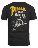 Please Keep Quiet As A Rat T Shirt Aamigo The Devil Merch Unisex Standard T-Shirt black s