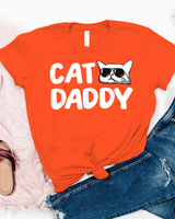Cat Daddy Shirt Unisex Standard T-Shirt orange s