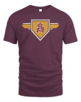 Arizona State Sun Devils 2023-24 AEROREADY Homeland Plate Pregame Shirt Unisex Standard T-Shirt maroon s