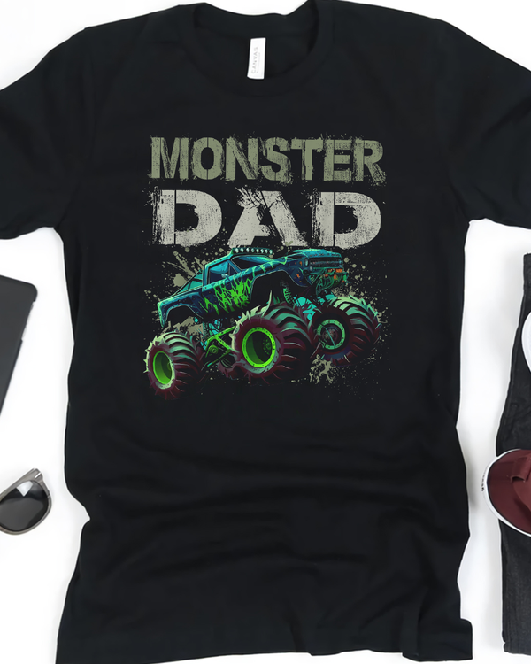 Monster Truck Dad Family Matching Monster Truck Lovers T-Shirt